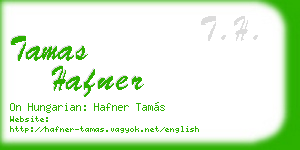 tamas hafner business card