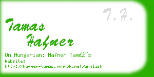 tamas hafner business card